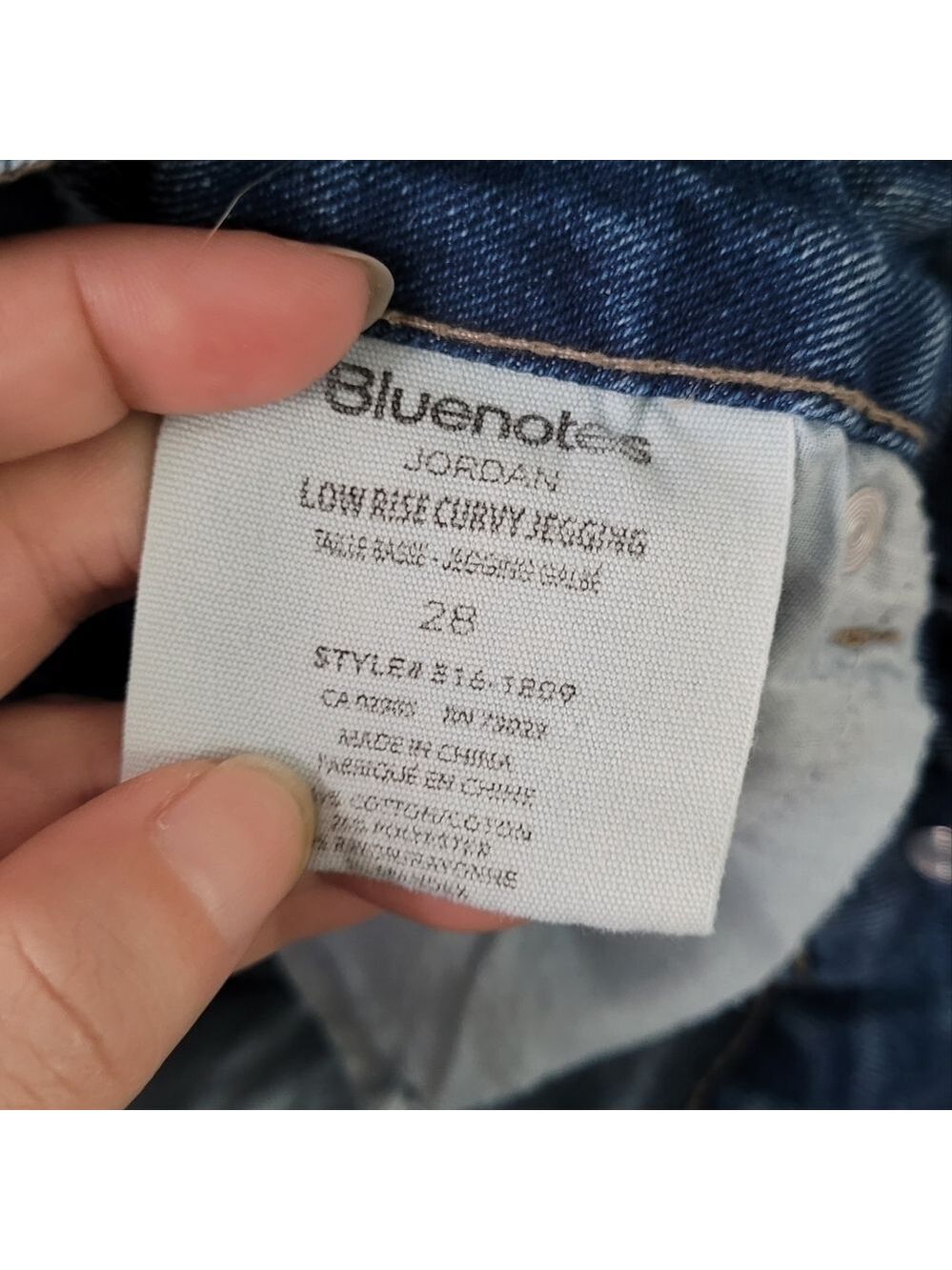 Floral Embroidery Jeans curvy jegging low rise size 28 - Picture 8 of 10